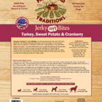 Turkey, Sweet Potato & Cranberry Jerky Soft Bites back of bag