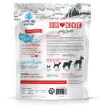 back of Bag for Dogs Love Chicken