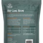 Beef Lung Recipe Jerky Sticks back of bag
