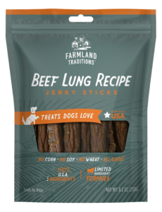 Beef Lung Recipe Jerky Sticks front of bag