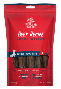 Beef Recipe Jerky Sticks front of bag