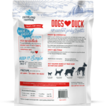 Dogs ♥ Duck & Carrot Jerky Treats back of bag