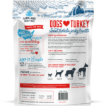 Dogs ♥ Turkey & Sweet Potato Jerky Treats back of bag
