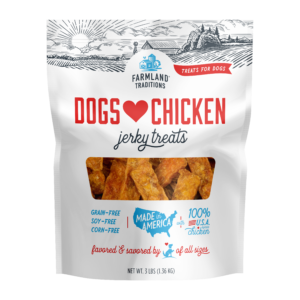 Dogs Love Chicken front of bag