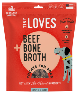 Tiny Loves Beef & Bone Broth front of bag