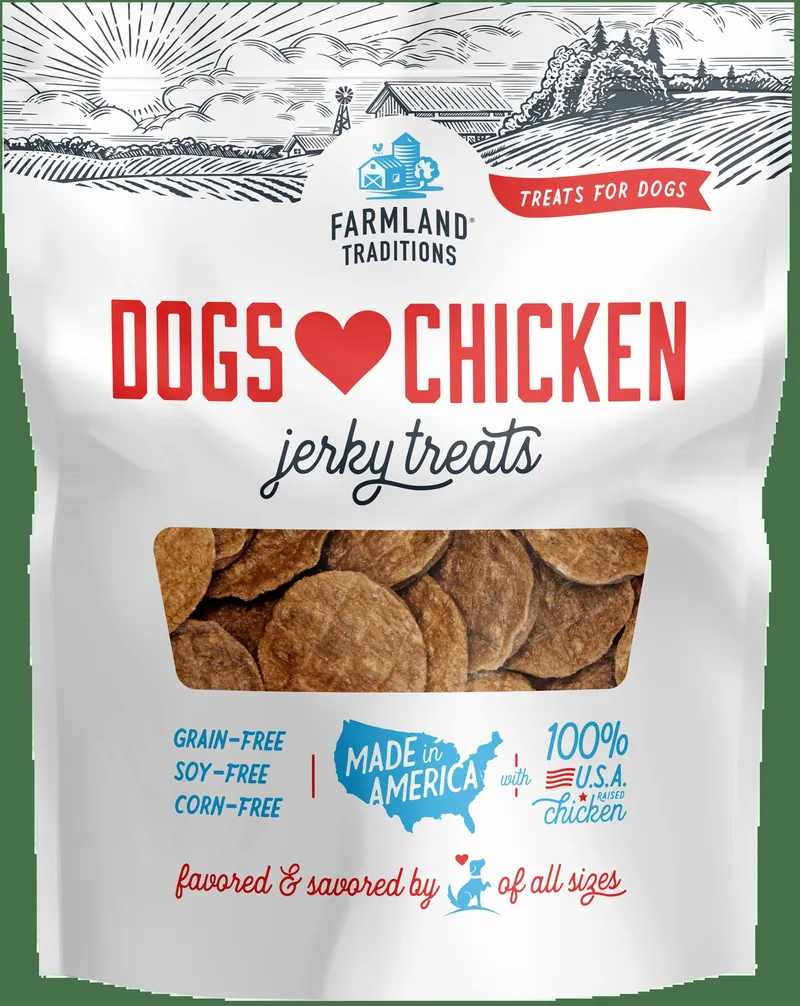 Dogs Love Chicken Jerky Treats