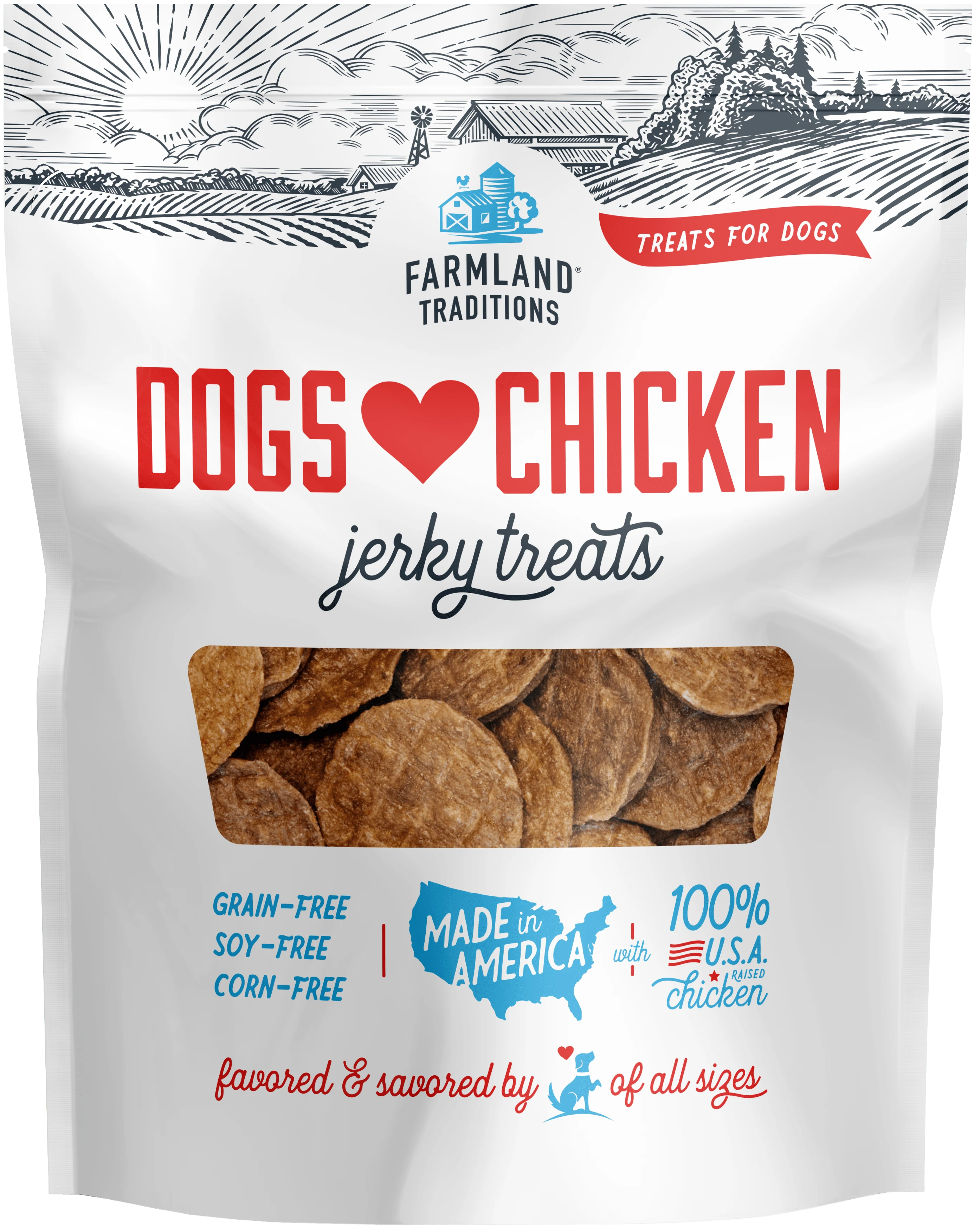 Dogs Love Chicken Jerky Treats
