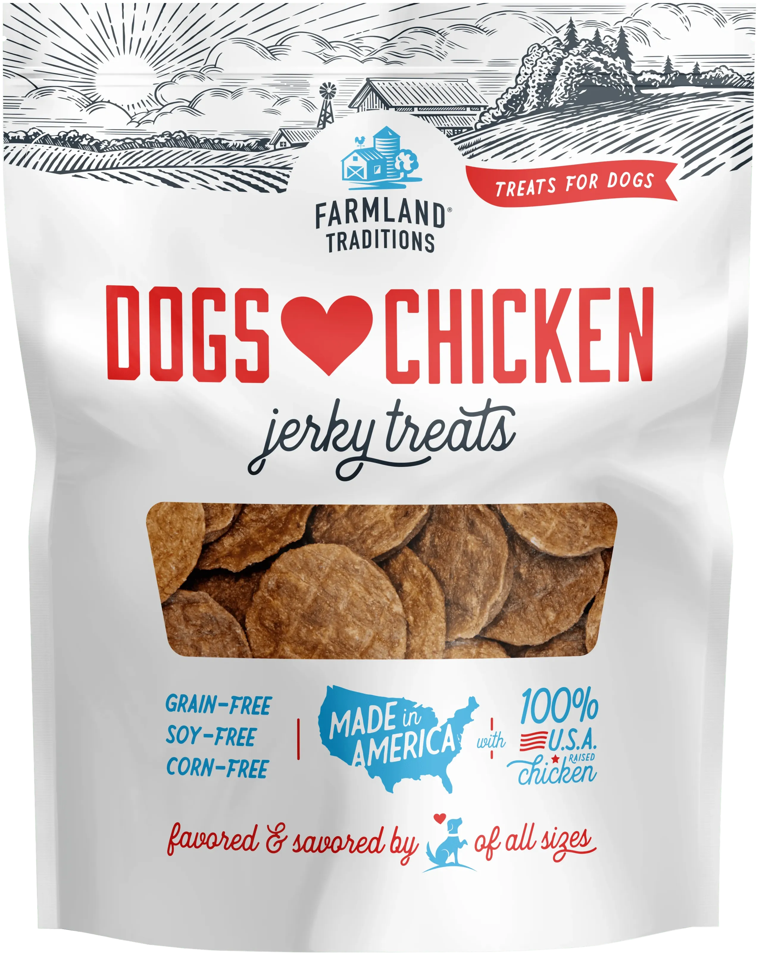 Dogs Love Chicken Jerky Treats