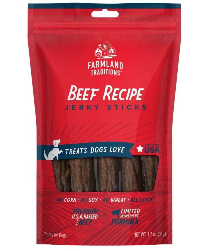 Simple Snacks Beef Recipe Jerky Sticks Front of Bag