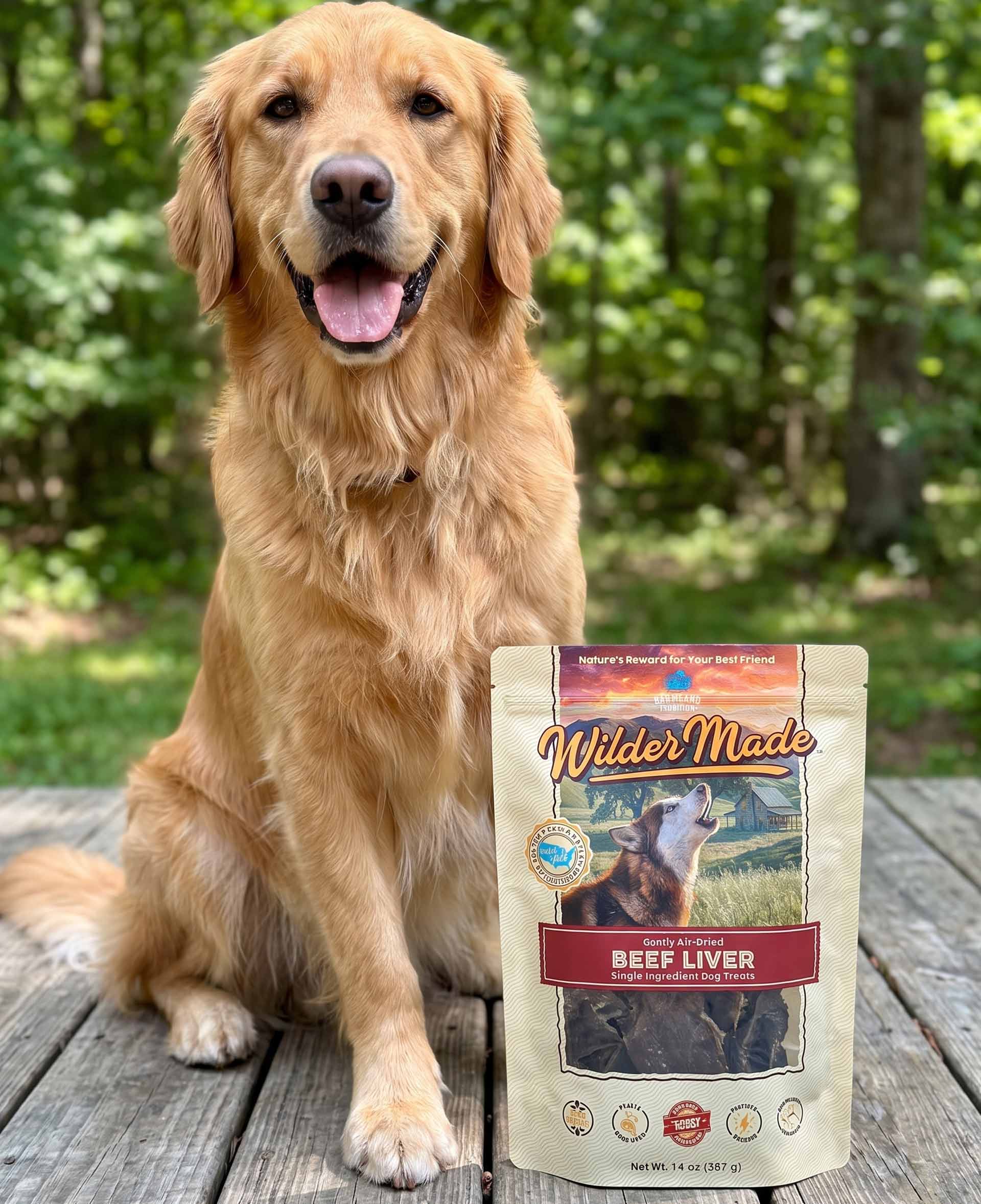 Wilder Made beef liver with dog